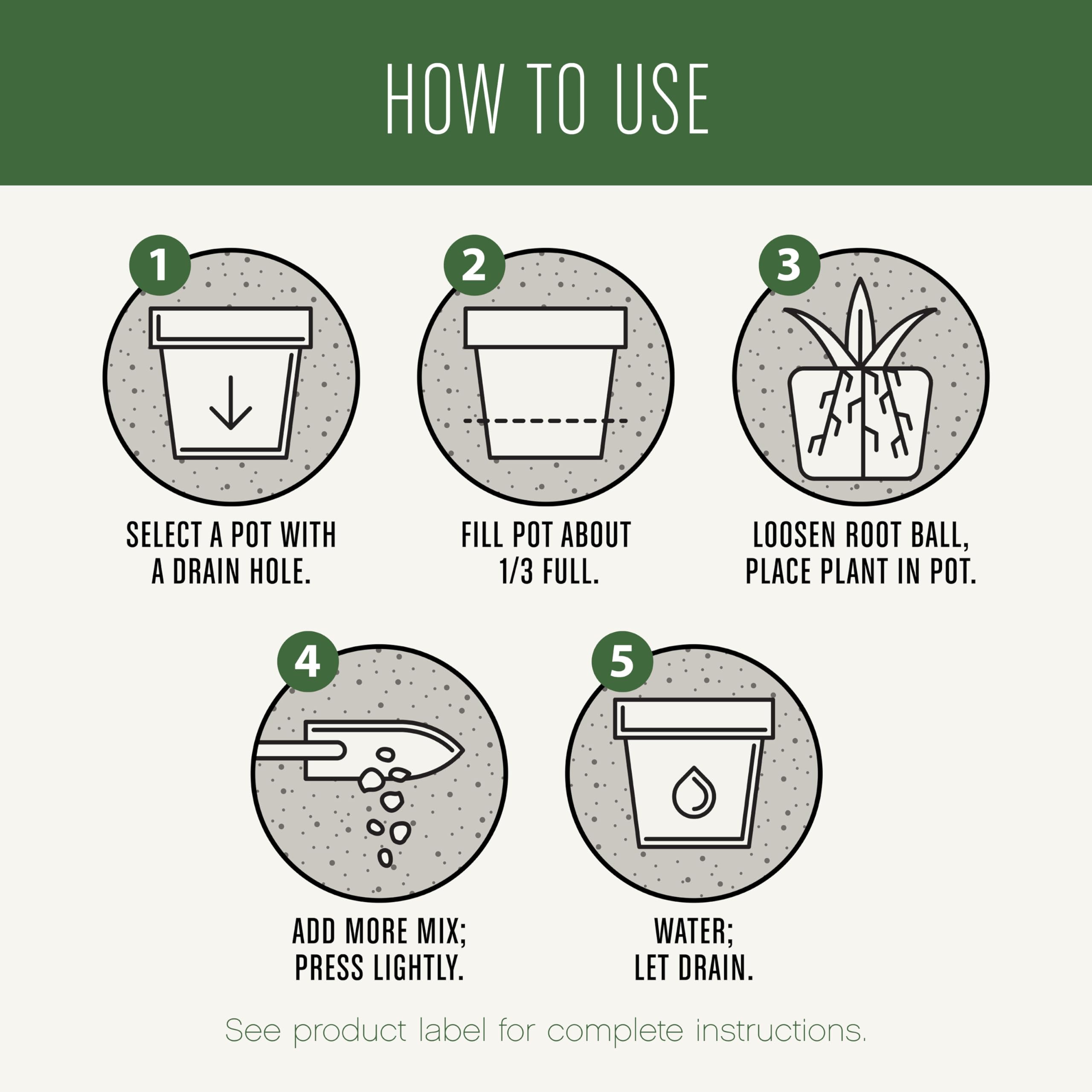 Miracle-Gro in-use repotting scene with hands potting a monstera for convenience