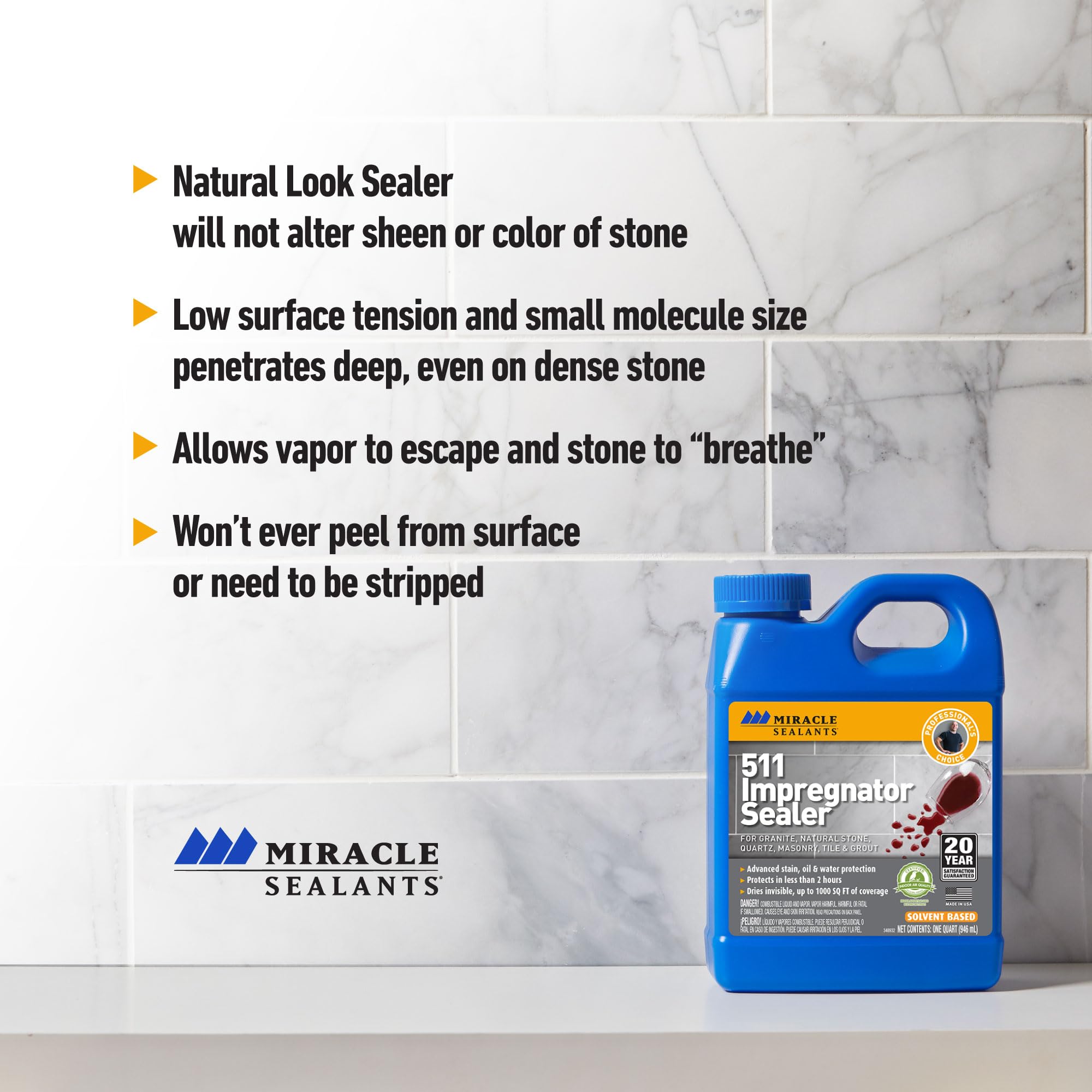 Miracle Sealants 511 poured into cup for measuring coverage