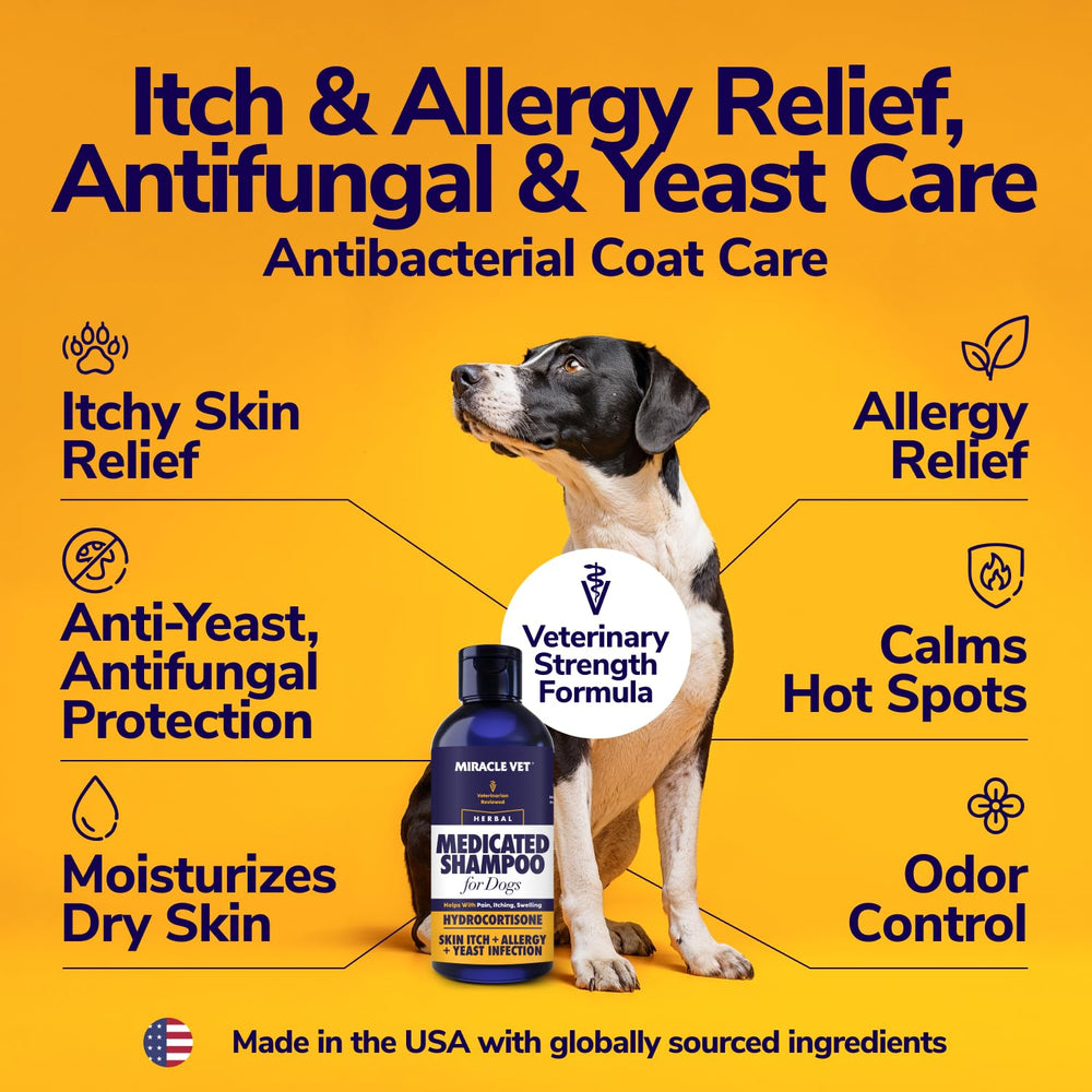 Miracle Vet back label close-up listing ingredients and usage directions