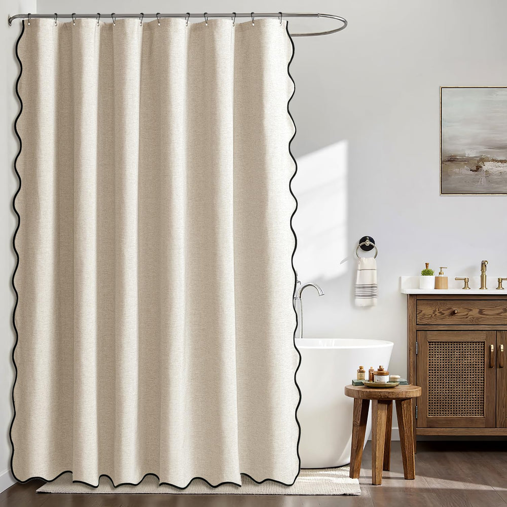 MIULEE close-up showing faux-linen texture and water-repellent weave for a natural look