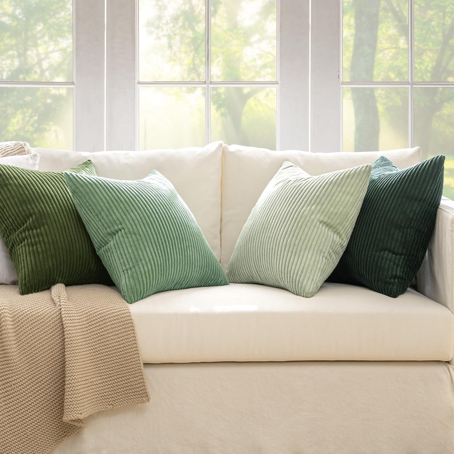 MIULEE close-up of soft corduroy texture highlighting tactile depth and comfort