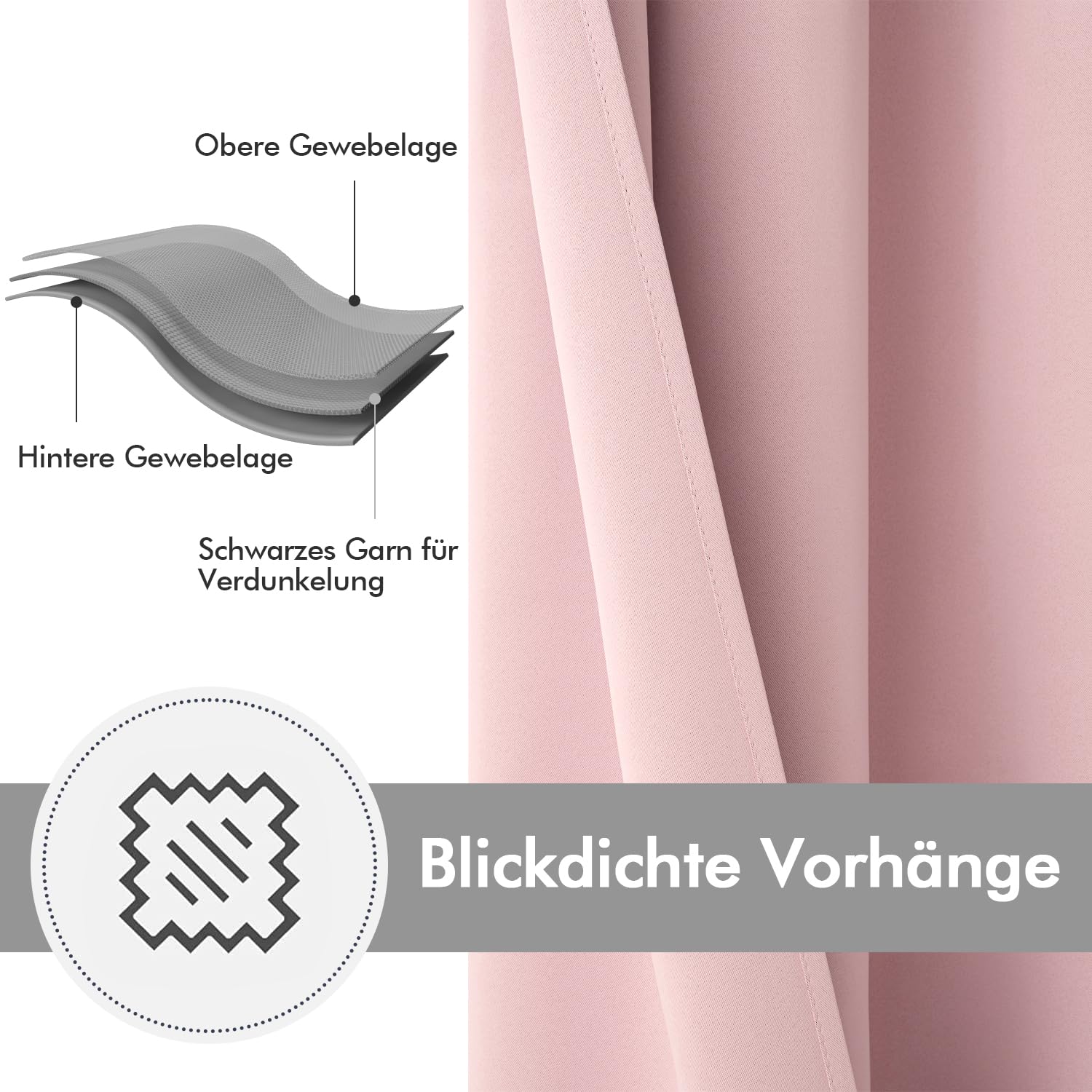 MIULEE curtains in a bedroom lifestyle scene adding softness and restful ambiance benefit