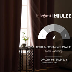 MIULEE fabric texture close-up highlighting dense weave and light-reduction benefit