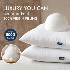 MIULEE macro of virgin microfiber filling displaying dense loft and long-lasting support