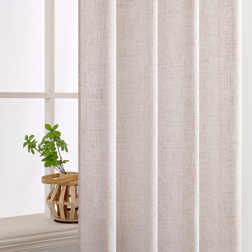 MIULEE panel beside measuring tape showing accurate 52x90 inch dimensions