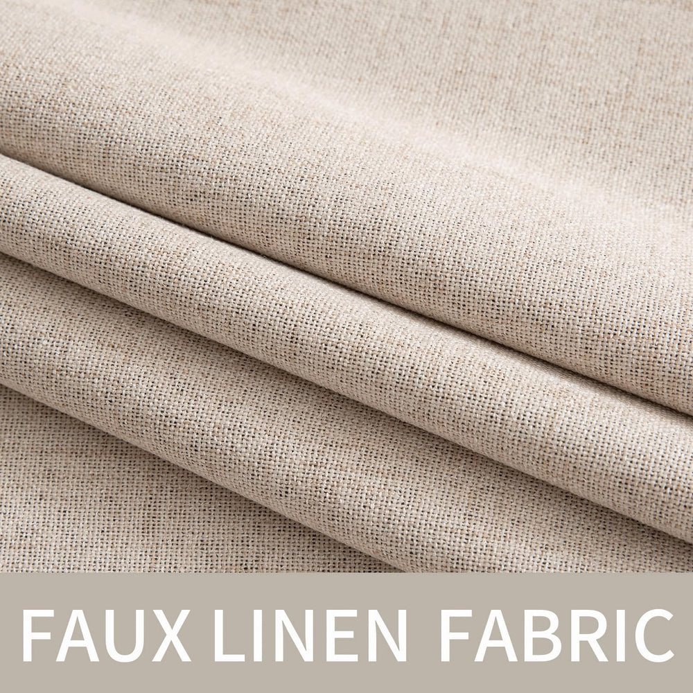 MIULEE side view showing panel drape and fold for a soft, layered window treatment