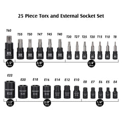 MIXPOWER close-up of S2 Torx bits highlighting hardened tips for longer life