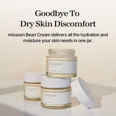 mixsoon bean cream label ingredients highlighting fermented botanicals benefit