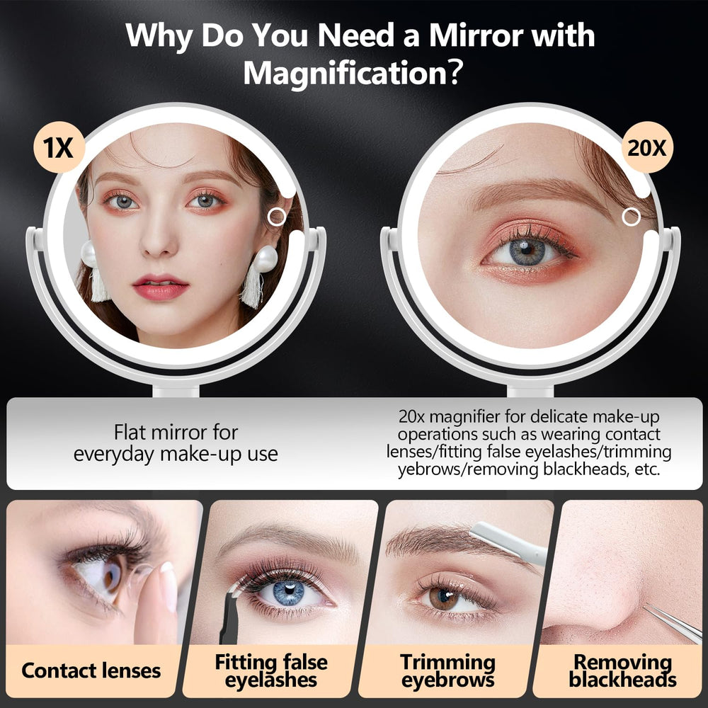 MIYADIVA LED ring and edge detail delivering bright, shadow-free makeup light