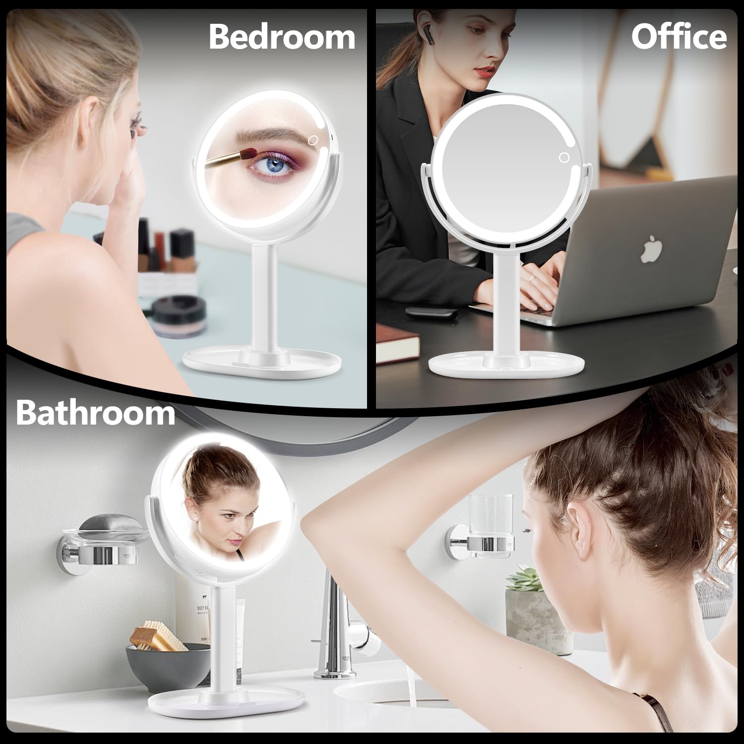 MIYADIVA on a vanity in lifestyle scene illustrating practical, elegant setup