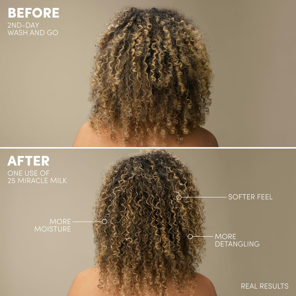 Mizani milky texture droplet illustrating lightweight hydration benefit