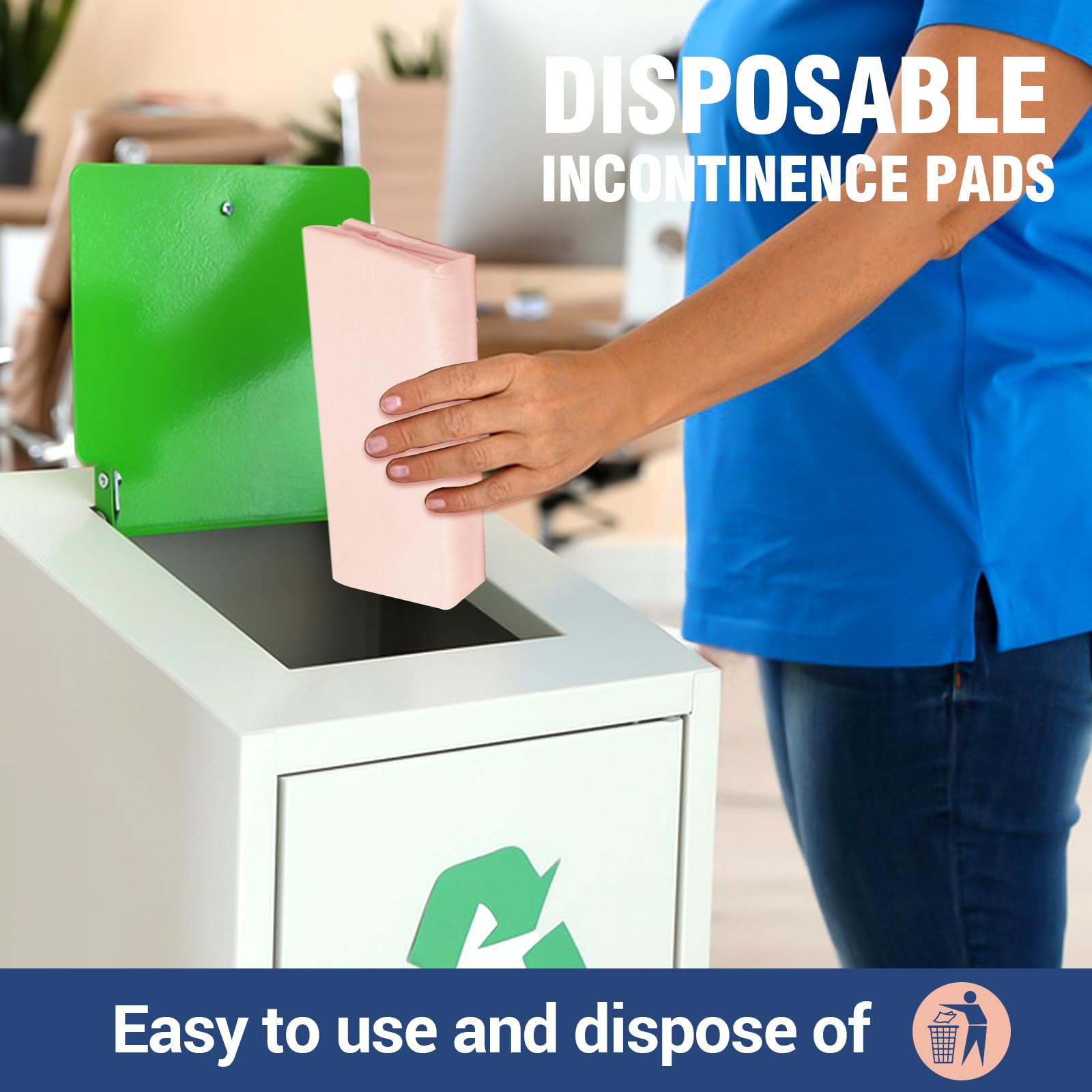 MKISS pad in a bedroom setting conveying discreet home-friendly protection