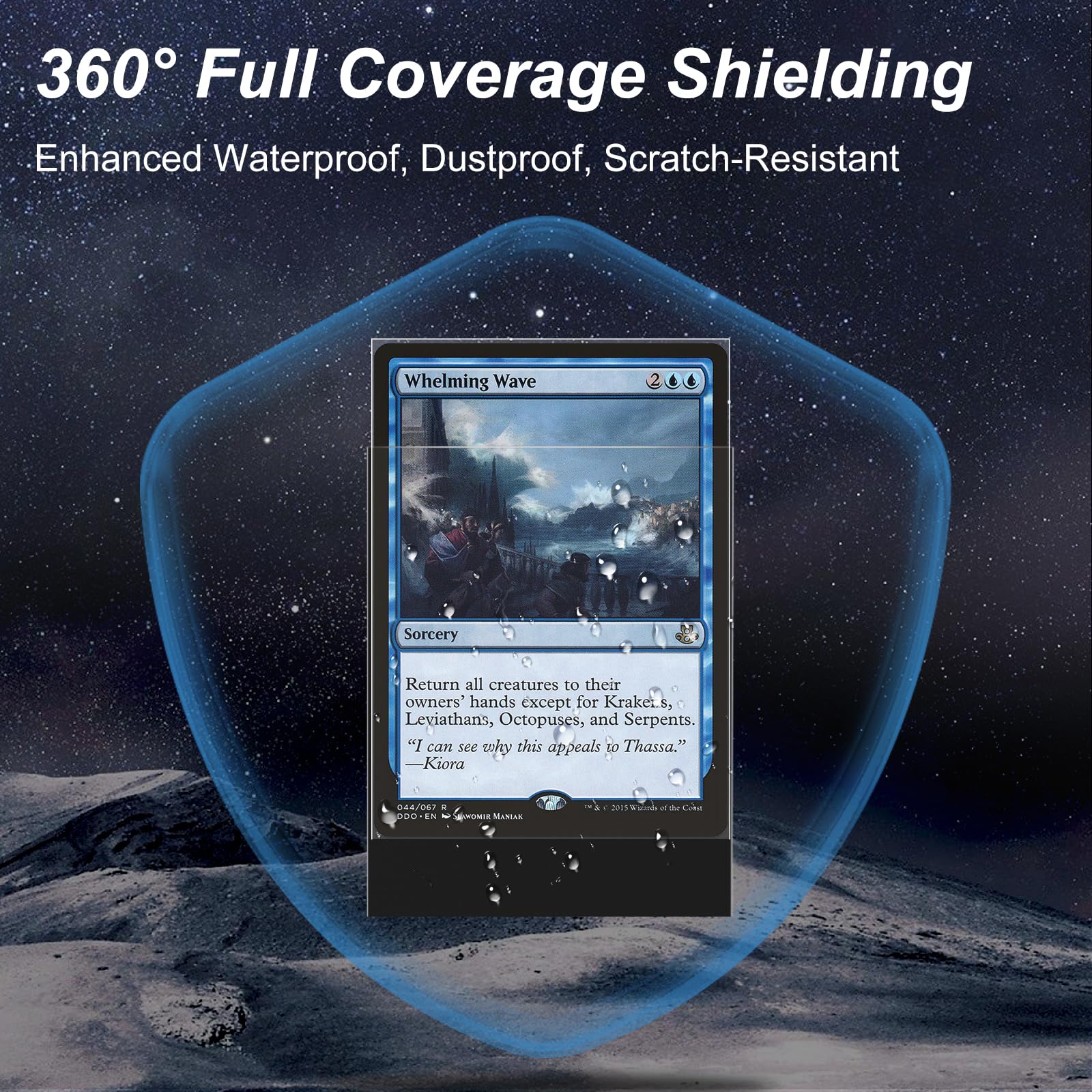 Mlikero sleeve beside standard card for clear size comparison
