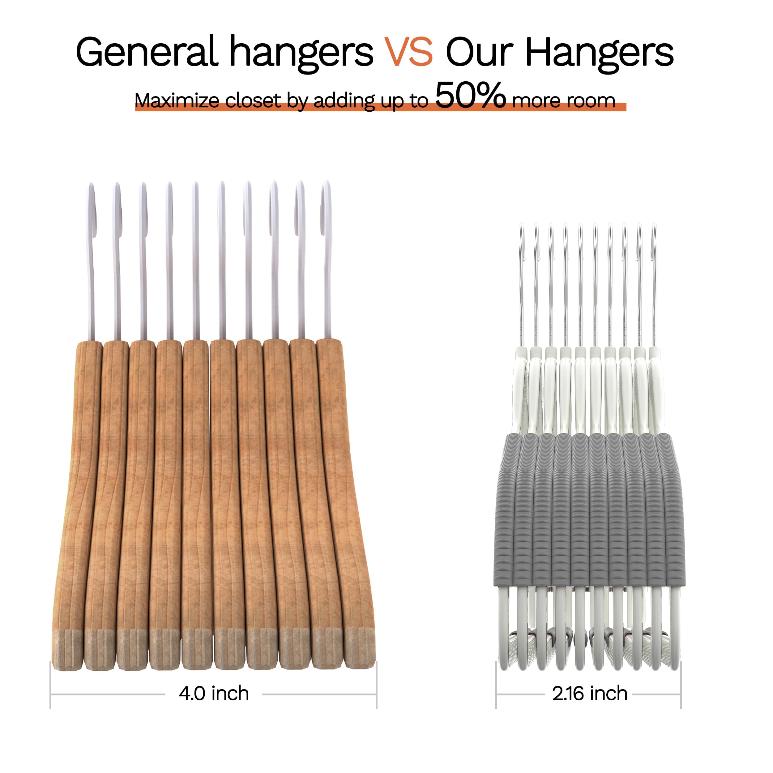 MLKJHHI hanger supporting a suit to show heavy-duty strength benefit