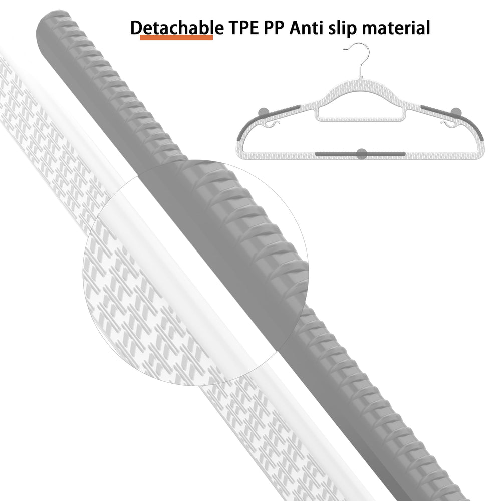 MLKJHHI thin profile side view maximizing closet space and garment capacity