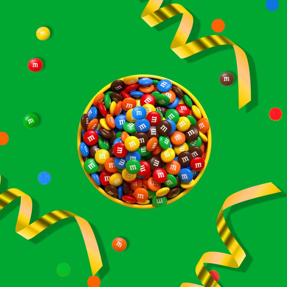 M&M's portioned in scoops to show serving sizes and convenience