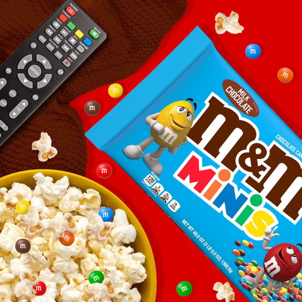 M&M's in party bowl display creating festive snack presentation