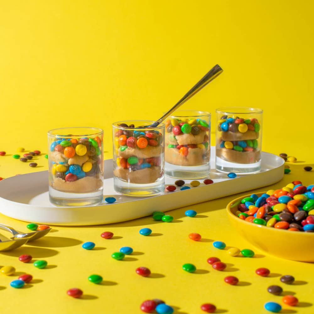 M&M's stored in airtight container maintaining freshness