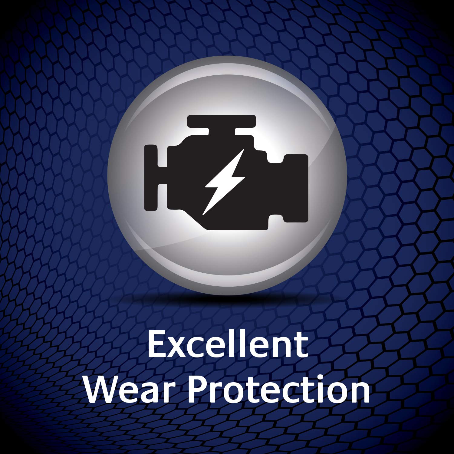 Mobil 1 temperature graphic representing heat protection and stability