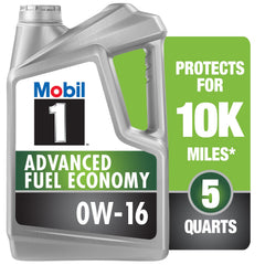 Mobil 1 front label showing 0W-16 benefits and clear brand identity