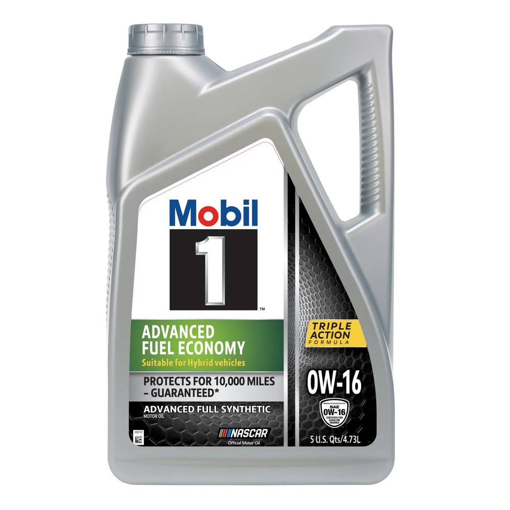 Mobil 1 bottle pour spout closeup demonstrating precise easy pouring