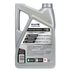 Mobil 1 pouring close-up showing smooth flow and lubrication benefit