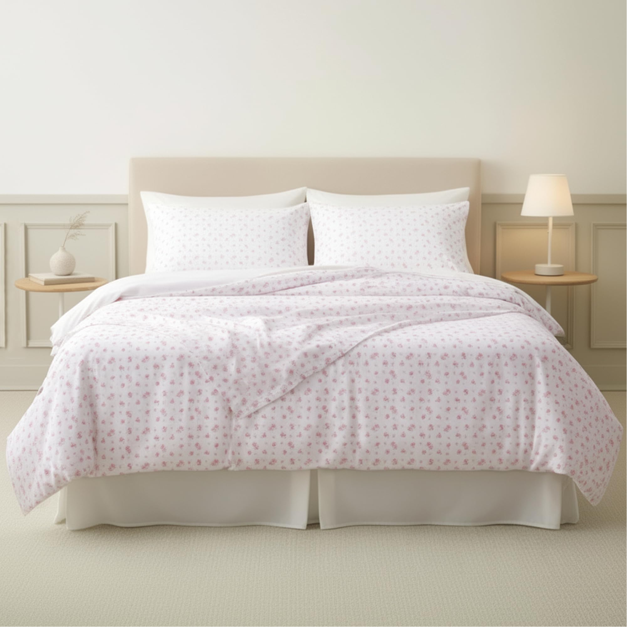 Modern Threads fitted sheet deep-pocket close-up showing secure fit on thick mattresses