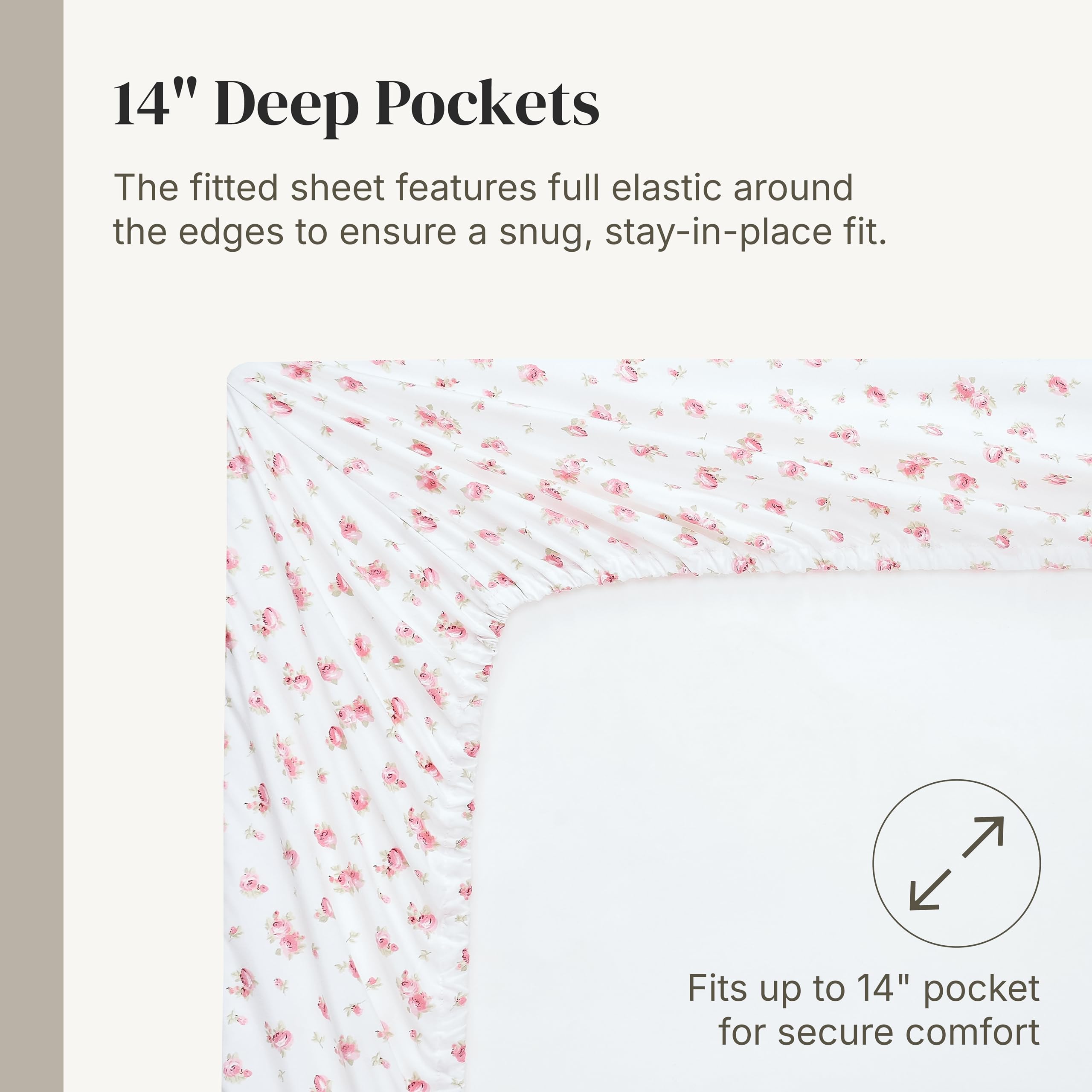 Modern Threads sheets fitted on mattress with topper showing true-to-size deep pockets