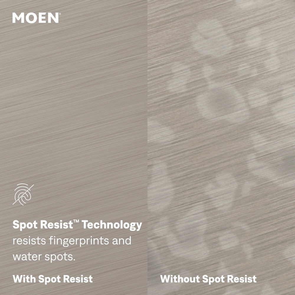 Moen Engage hand rotating spray settings to customize shower experience