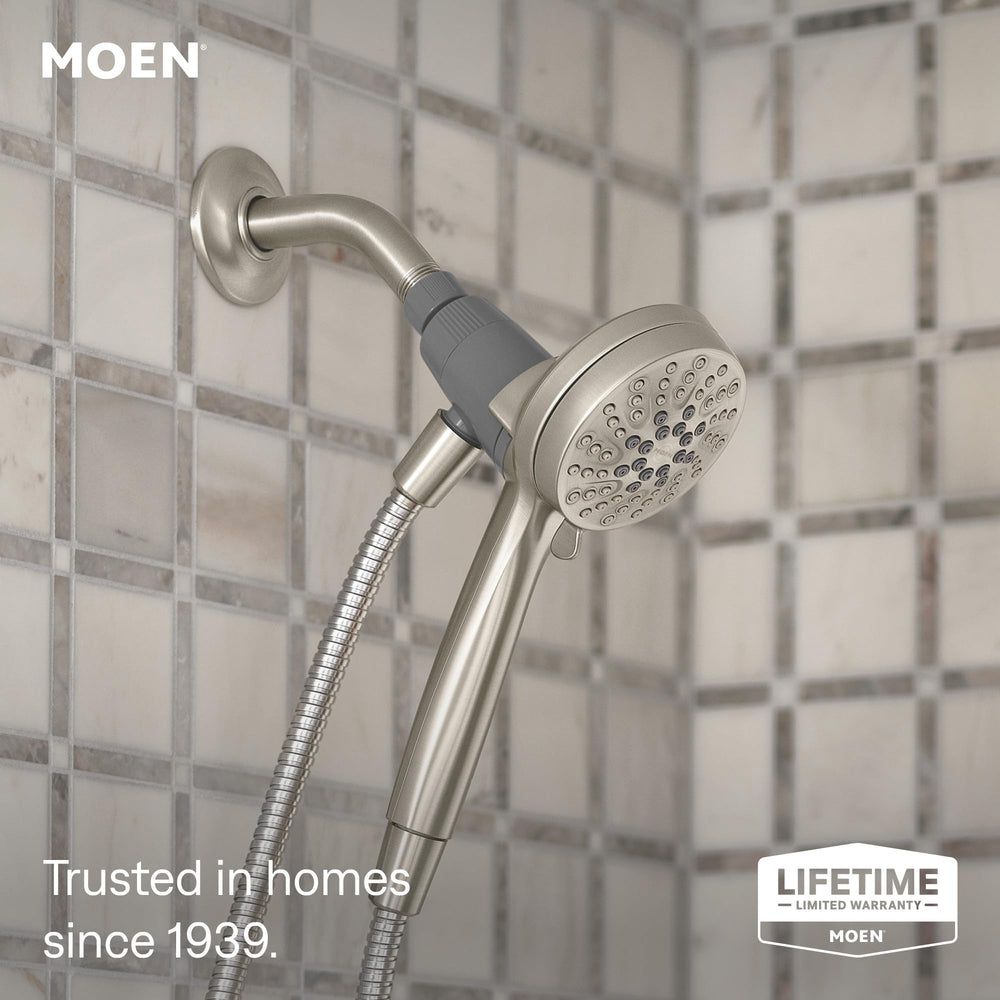 Moen Engage Magnetix dock detail demonstrating quick secure docking benefit