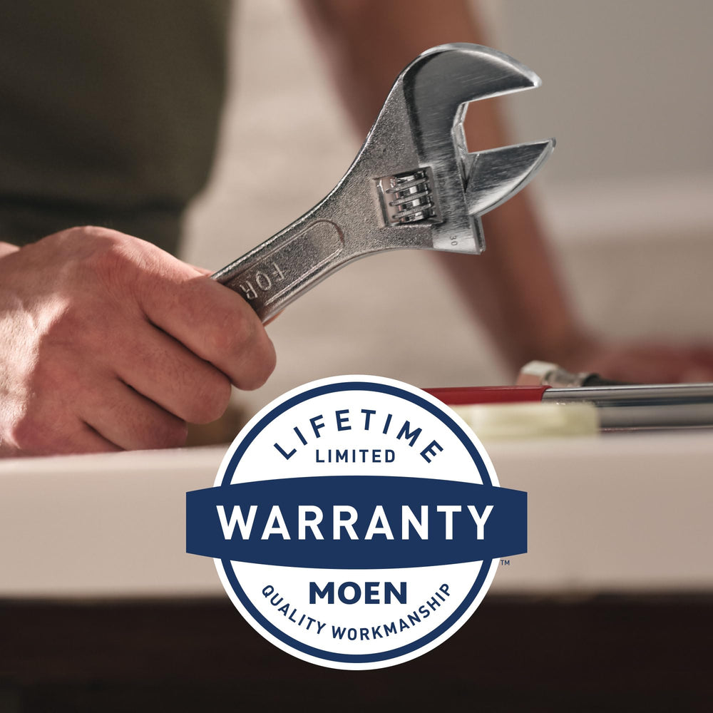 Moen PosiTemp 2510 plaster ground detail enabling flush-to-wall finishing benefit