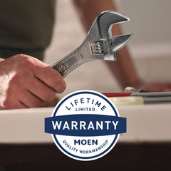 Moen PosiTemp 2510 plaster ground detail enabling flush-to-wall finishing benefit
