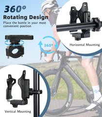 MoKo holder tilted to show 360° rotation for personalized drinking angle