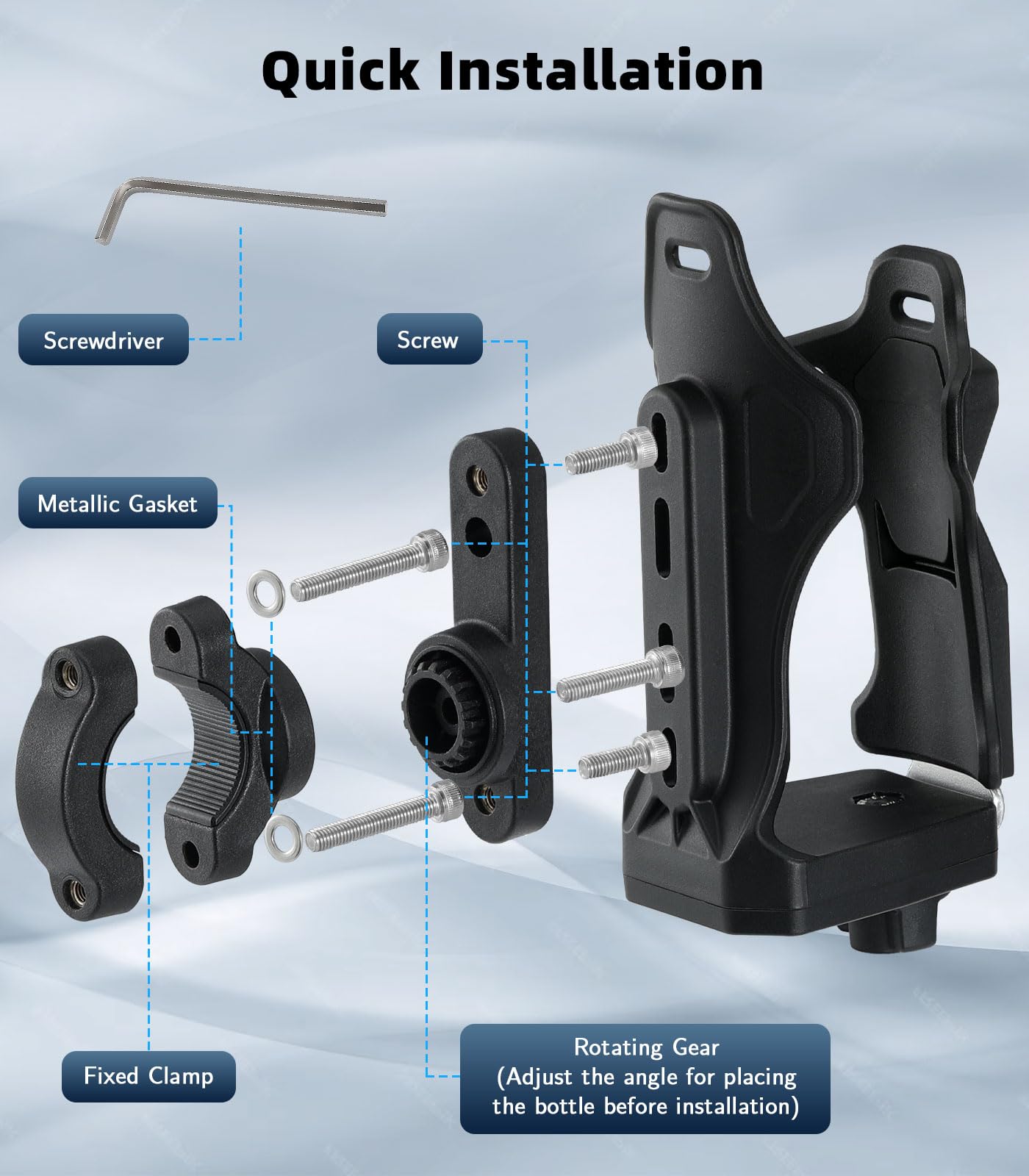 MoKo lockable screw with special wrench to deter theft and tampering