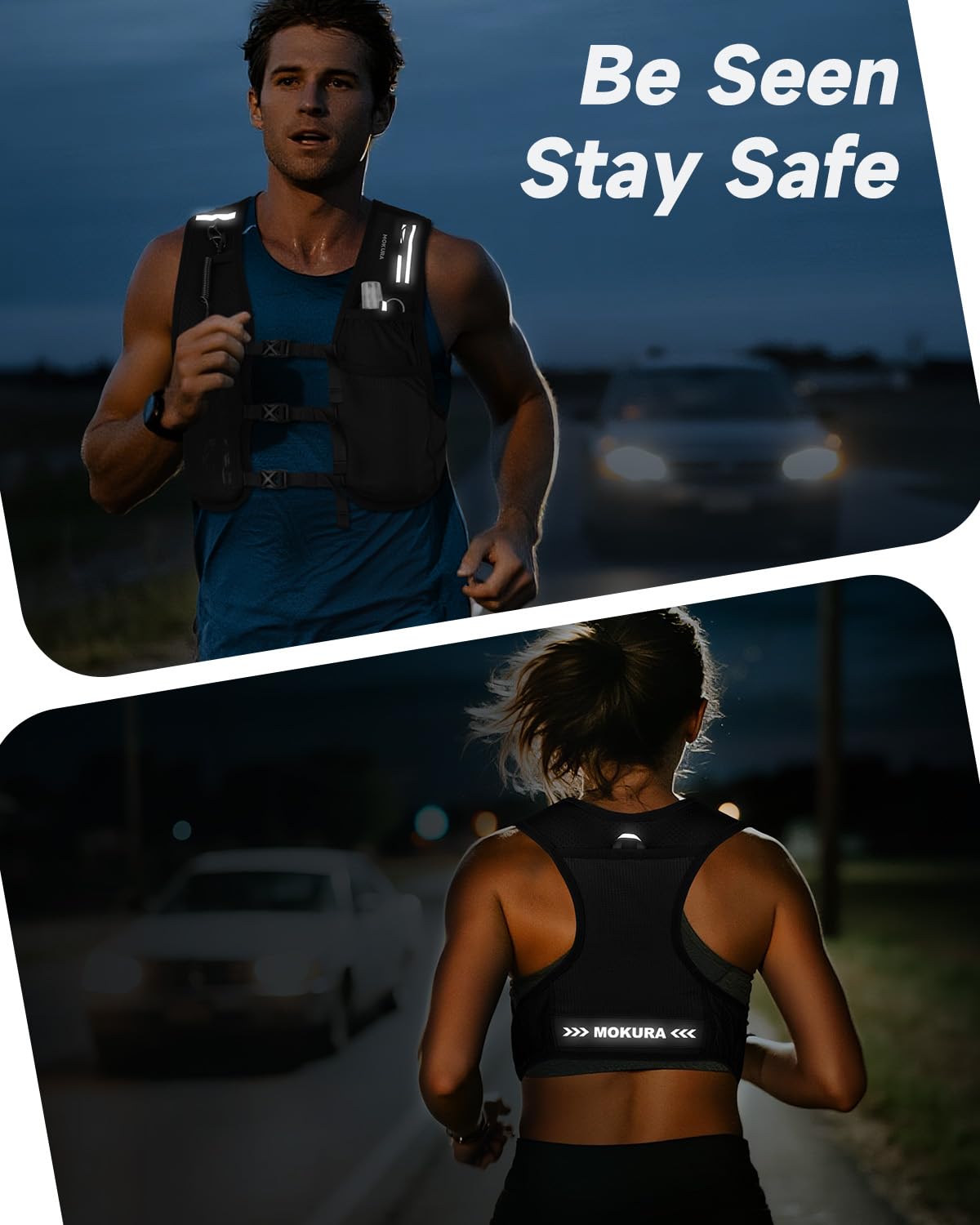 MOKURA adjustable straps and strap keepers for a secure fit