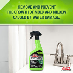 MOLD ARMOR grout before and after showing reduced mold stains and cleaner grout