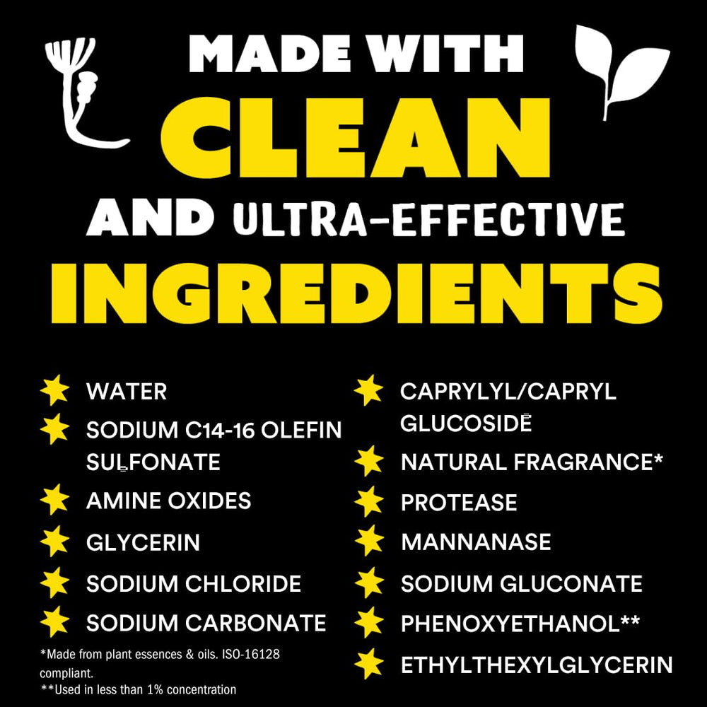 Close-up of Molly's Suds liquid texture demonstrating concentrated cleaning power