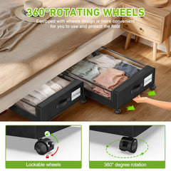 Molutsody swivel wheels close-up demonstrating smooth rolling and easy access