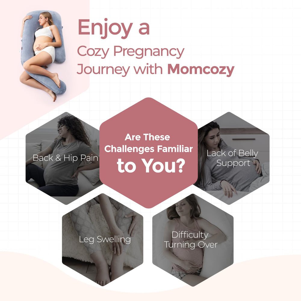 Momcozy pillow in nursery lifestyle scene suggesting versatile everyday use