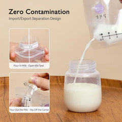 Momcozy flat-freeze layout frozen bags saving freezer space
