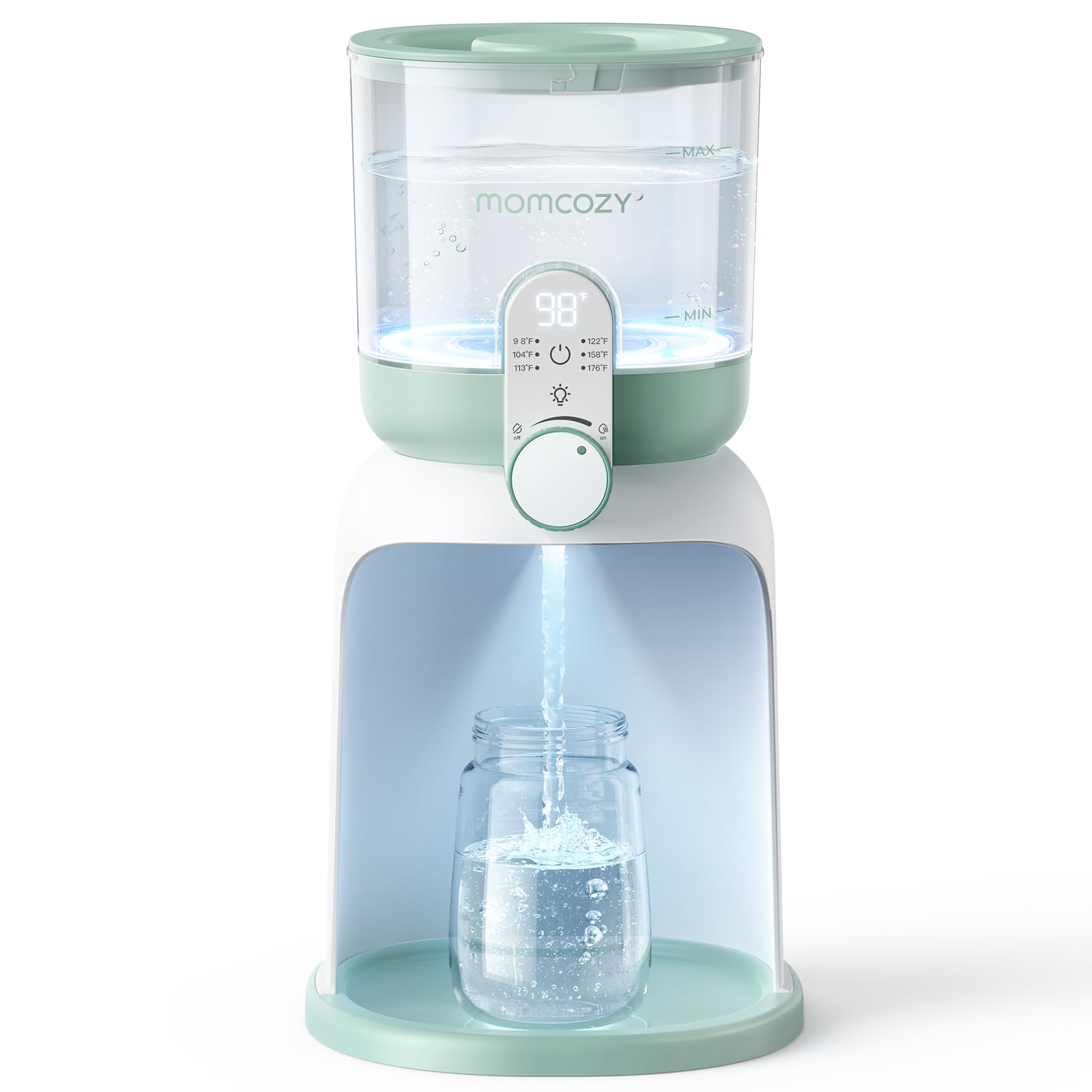 Momcozy front view with bottle showing quick, ready-to-pour convenience