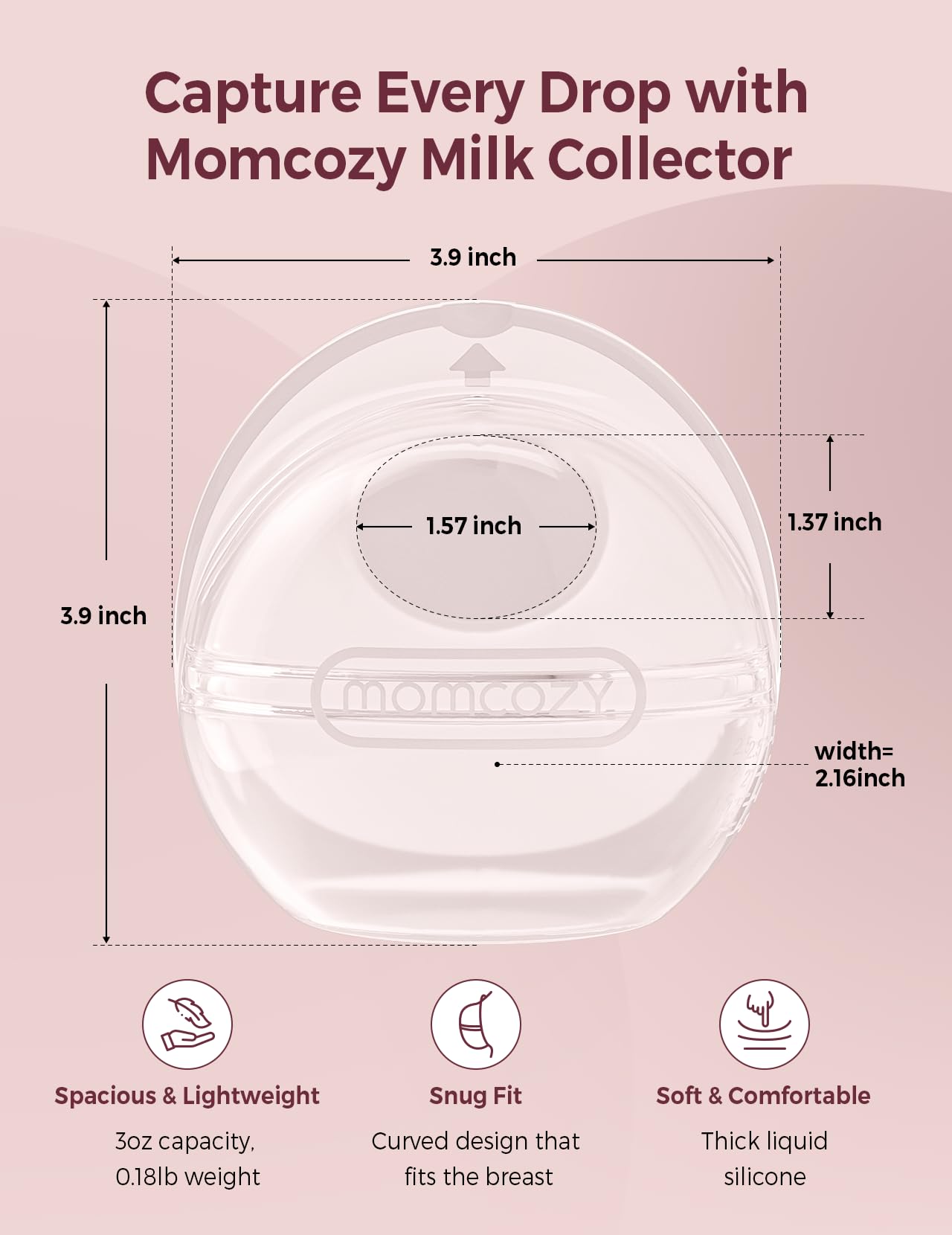 Momcozy inside nursing bra demonstrating discreet hands-free use benefit