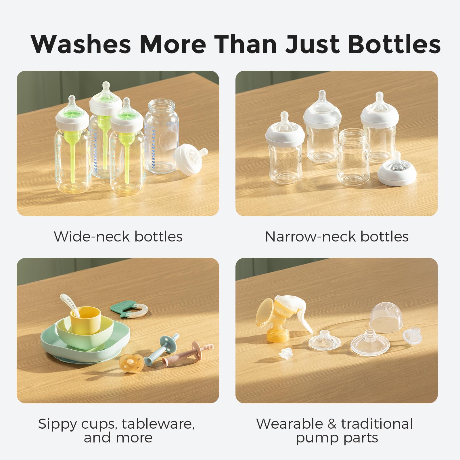 Momcozy KleanPal Pro washing wearable pump parts to protect delicate pieces