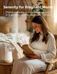 Momcozy LED night light active in seven colors, gentle illumination benefit