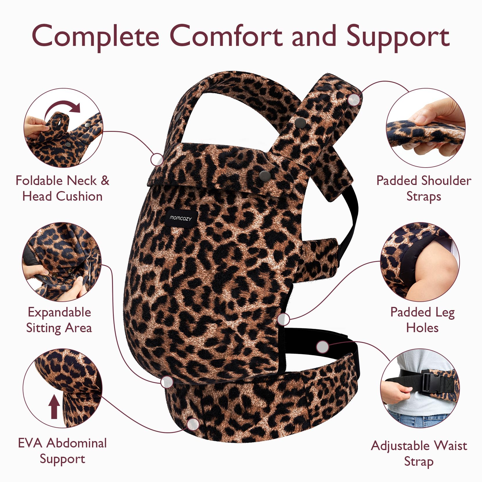 Momcozy PureHug X-shaped back design distributing weight evenly