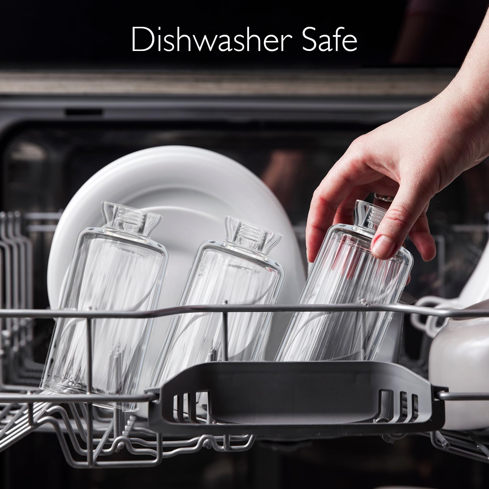 Momcozy removable parts in dishwasher emphasizing fast, hygienic cleaning