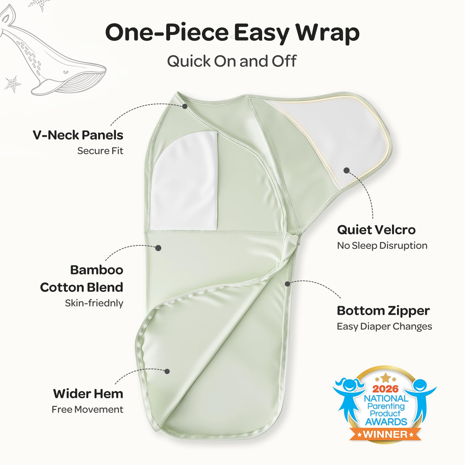 Momcozy fabric close-up highlighting soft bamboo-viscose texture and breathability benefit