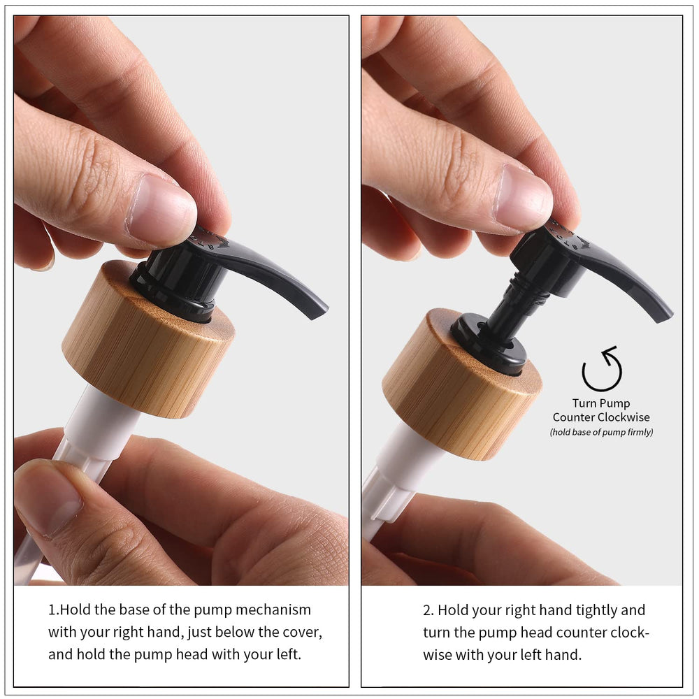 MOMEEMO dispensers next to standard soap bottle illustrating compact size and space-saving