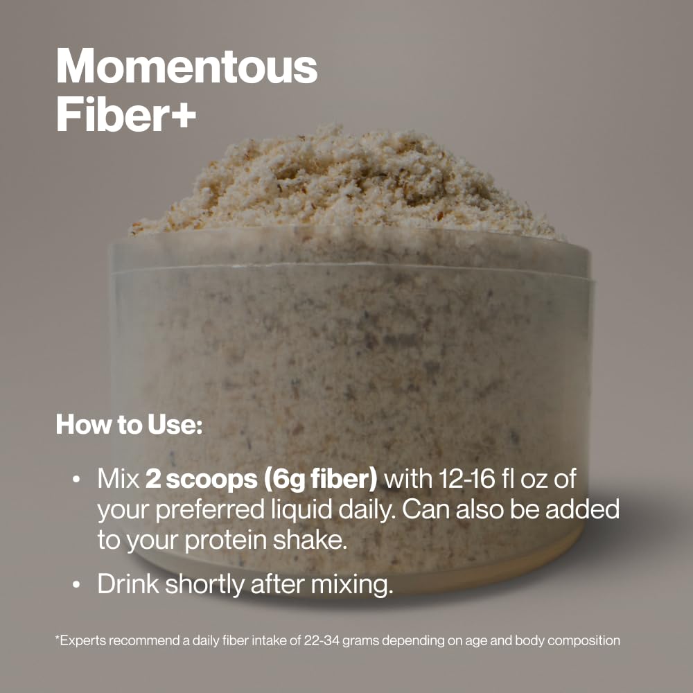 Momentous Fiber+ in a breakfast scene demonstrating daily routine convenience benefit