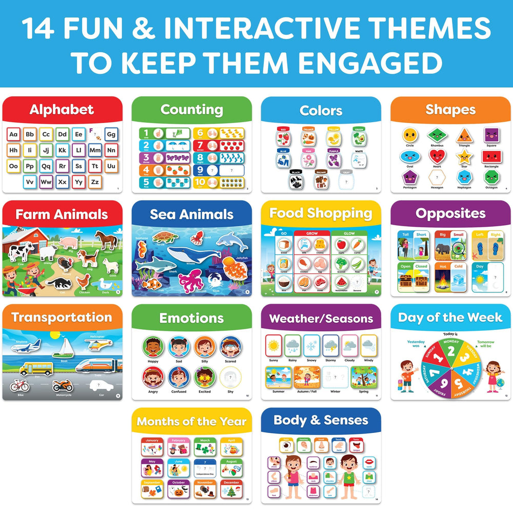 Momo & Nashi open spread with alphabet activity that promotes letter recognition
